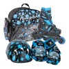 Ролики + 3 элемента защиты TEMPISH 2016 UFO baby skate set чёрный/синий